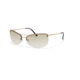Szade | Slim Sunglasses - Matte Champagne / Jade