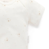 Purebaby | 2 Pack Easy Neck S/S Bodysuit - Vanilla Bear