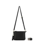 Callie 3 Compartment Crossbody Bag - Black