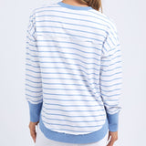 Foxwood | Simplified Stripe Crew - Blue