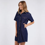 Foxwood | Sorcha Denim Dress - Indigo Denim