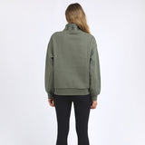 Foxwood | College Zip Crew - Khaki