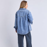 Foxwood | Ace Over Shirt - Mid Blue