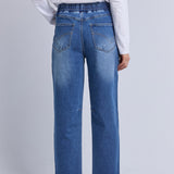 Elm | Marta Barrel Jogger - Mid Blue Wash