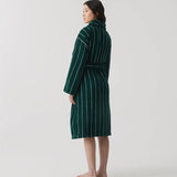 Hommey | Pinstripe Robe - Hunter