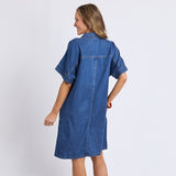 Elm | Demi Denim Dress - Dark Blue Wash