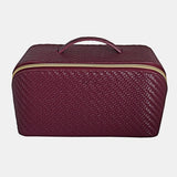 Tonic | Herringbone Beauty Bag Large - Plum