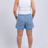 Elm | Elliot Chambray Short - Mid Blue Wash