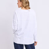 Foxwood | Jayne Throw On Top - White