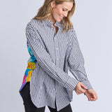 Elm | Party Pants Shirt - Midnight Stripe