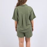 Elm | Bliss Washed Shirt - Clover