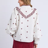Elm | Agnes Embroidered Shirt - Mars/Maro Embroidery
