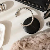 Greenwood Designs | Alana Hammered Cuff - Silver