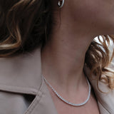 Zafino | Dani Tennis Necklace - Silver