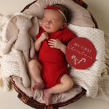 Snuggle Hunny | Velvet Bow - Red