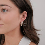 Zafino | Cleo Hoop Large - Silver