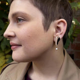 Middle Child | Nautilus Earrings - Black