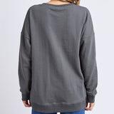 Elm | Amour Cerise Crew - Washed Black