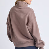 Foxwood | College Zip Crew - Mocha
