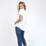 Elm | Pima Vee Tee - White