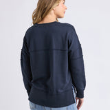 Foxwood | Jayne Throw On Fleece - Dark Sapphire