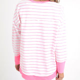 Foxwood | Simplified Stripe Crew - Neon Rose