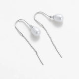 Zafino | Talia Thread Earring - Silver