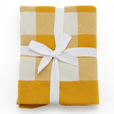 Nana Huchy | Gingham Baby Blanket - Mustard