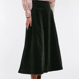 365 Days | Dakota Cord Skirt - Hunter Green