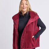 Elm | Freedom Quilted Vest - Zinfandel