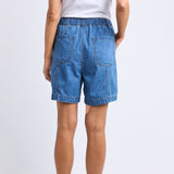 Elm | Jovie Denim Short - Mid Blue Wash