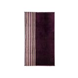 Aura | Palma Stripe Beach Towel - Mulberry / Shell