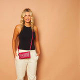 Black Caviar Designs | Mavie Wallet - Raspberry