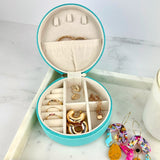 Mindful Marlo | Round Jewellery Case - Ocean