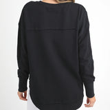 Foxwood | Simplified Metallic Crew - Black