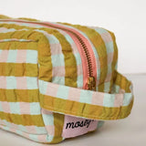 Mosey Me | Dopp Kit - Pink Quartz Seersucker