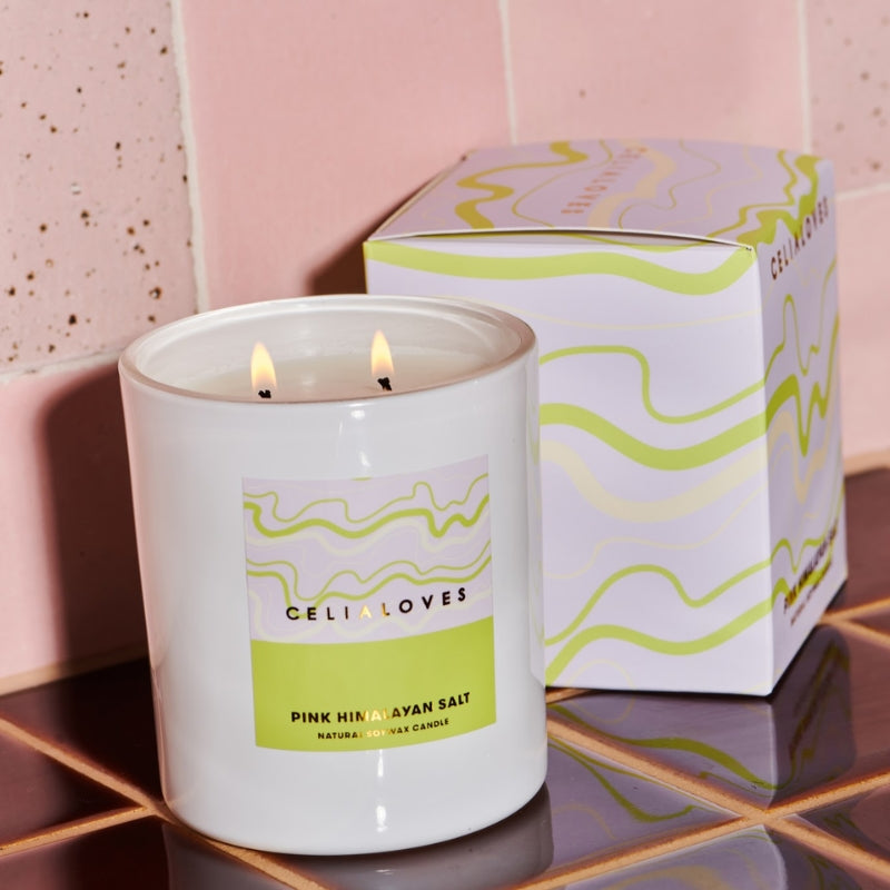 Celia Loves | Candle - Pink Himalayan Salt