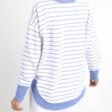 Foxwood | Simplified Stripe Crew - Neon Blue