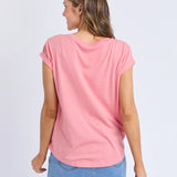 Foxwood | Manly Vee Tee - Rose Pink