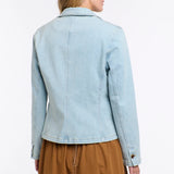 365 Days | Quinn Light Wash Denim Blazer