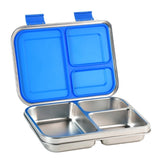 Mighty Stainless Steel 3-Compartment Lunchbox - Blue