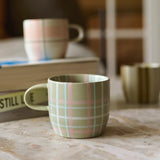 Robert Gordon | Cat's Pyjamas Mug - Sage & Blush Check