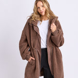 Foxwood | Bridie Oversized Jacket - Brown