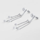 Zafino | Elise Pearl Earring - Silver
