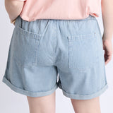 Elm | Holly Stripe Short - Blue & White Stripe