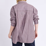 Elm | Frankie Striped Shirt - Chocolate