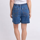 Elm | Birdie Denim Short - Mid Blue Wash