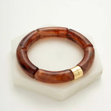 Zafino | Tube Bangle - Tortoiseshell