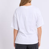 Foxwood | Tied Tee - White