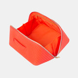 Tonic | Herringbone Beauty Bag Medium - Tangerine